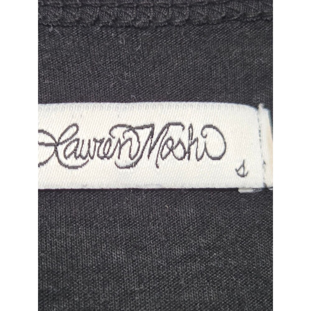 Lauren Moshi Crystal Tiger Short Sleeve T Black S - Picture 6 of 11